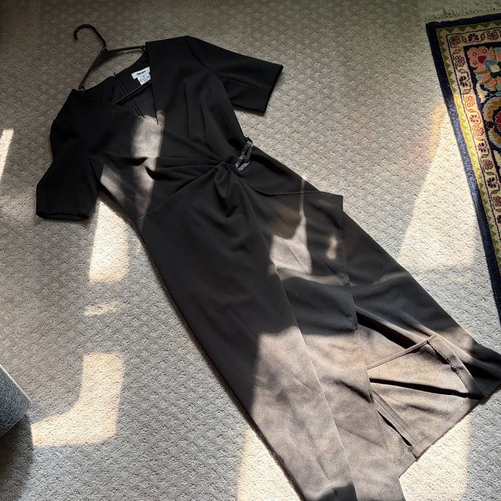 DKNY Black Long Sleeve Dress